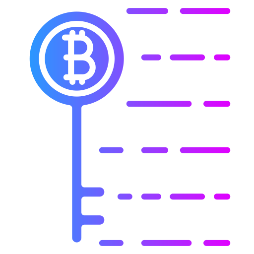 Bitcoin encryption Generic Flat Gradient icon