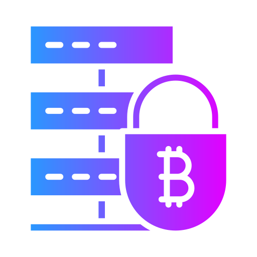 cryptage bitcoin Generic Flat Gradient Icône