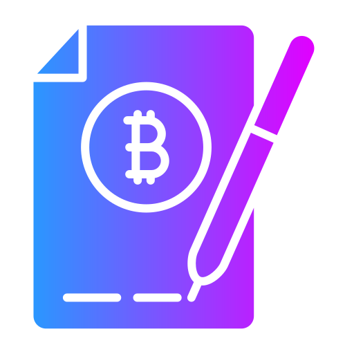 bitcoin aceptado Generic Flat Gradient icono