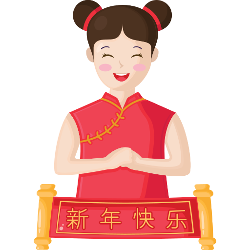 chińska sukienka Generic Flat ikona