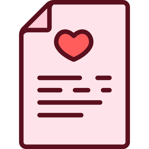 Love letter Generic Outline Color icon