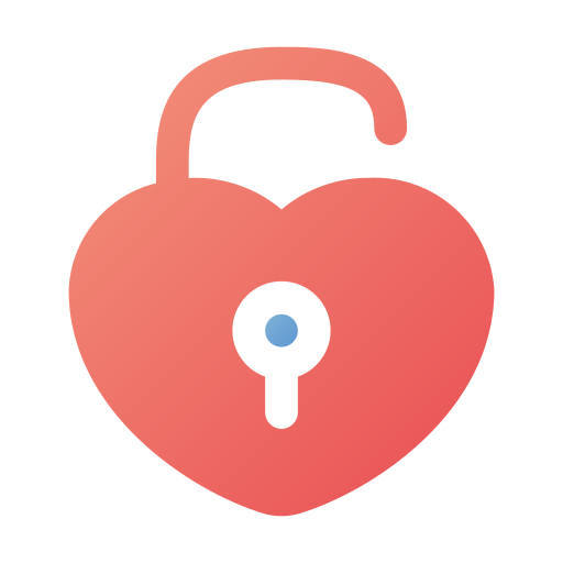 Heart lock Generic Flat Gradient icon