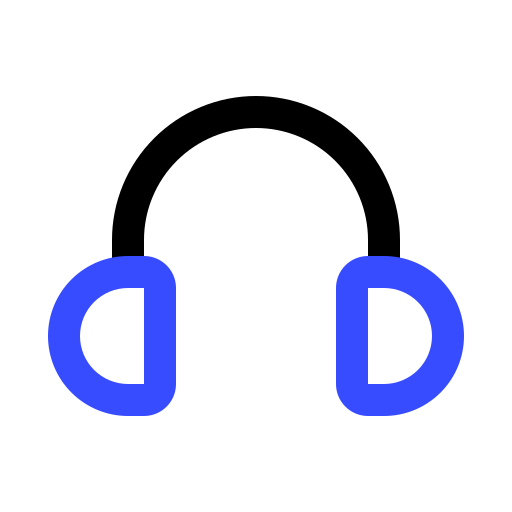 ヘッドホン Generic Outline Color icon