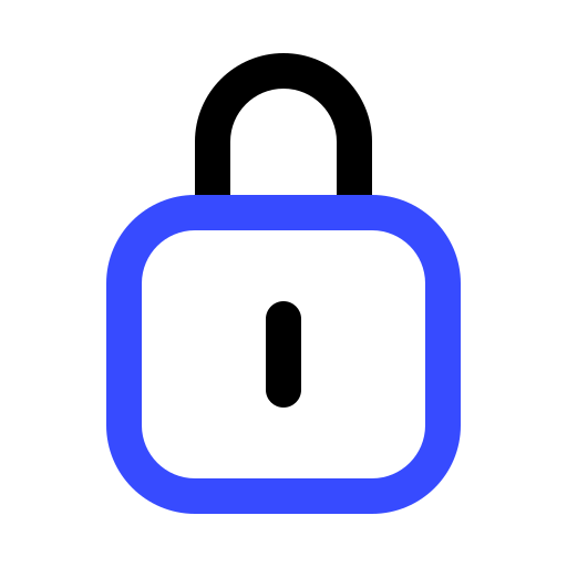 ロック Generic Outline Color icon