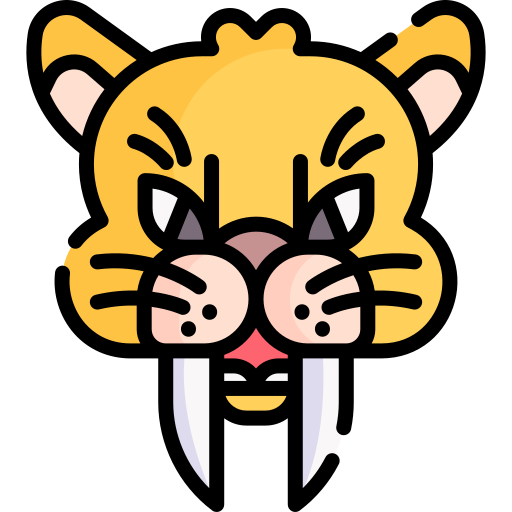 tigre dente de sabre Special Lineal color Ícone