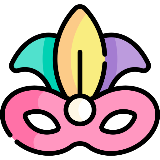 máscaras Kawaii Lineal color icono