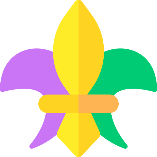 Fleur de lis Basic Rounded Flat icon