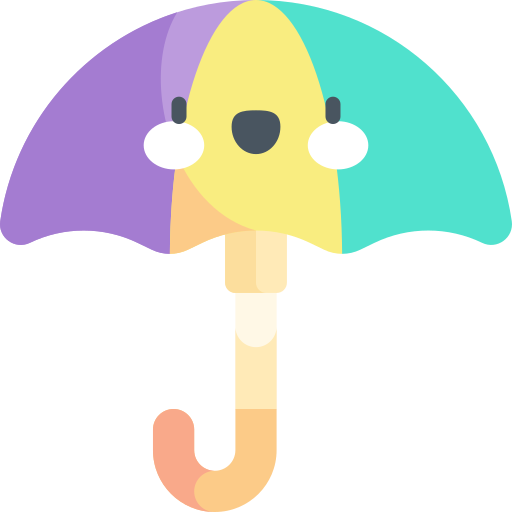우산 Kawaii Flat icon