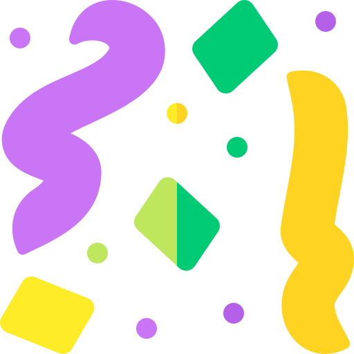 konfetti Basic Rounded Flat icon
