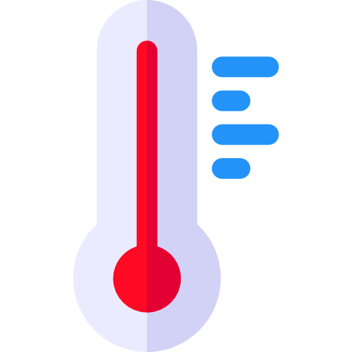온도계 Basic Rounded Flat icon