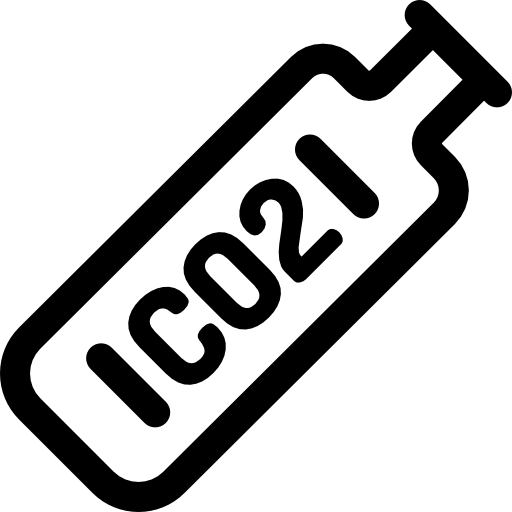이산화탄소 Basic Rounded Lineal icon