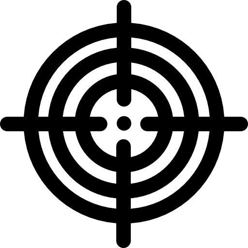 cible Basic Rounded Lineal Icône