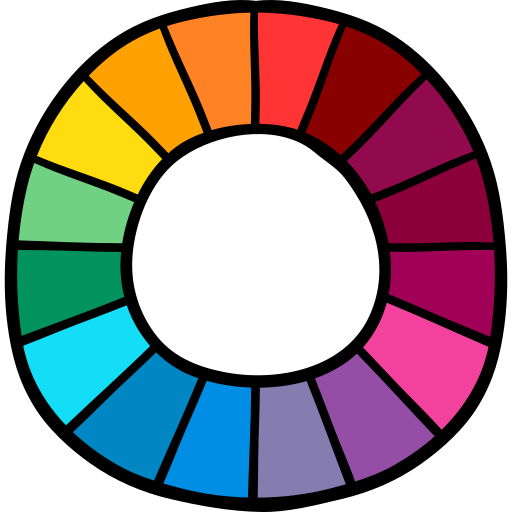 カラーホイール Hand Drawn Color icon