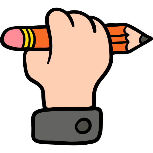 lápiz Hand Drawn Color icono