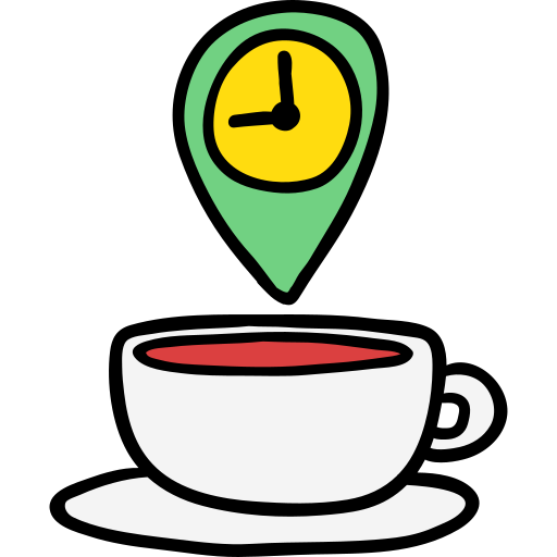 Tea cup Hand Drawn Color icon
