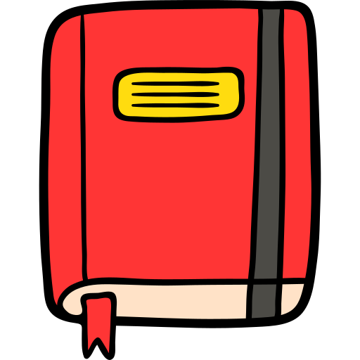 cuaderno Hand Drawn Color icono