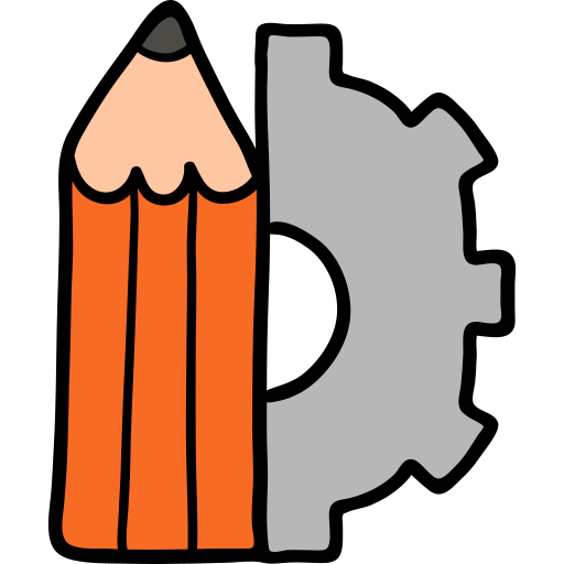 configuraciones Hand Drawn Color icono