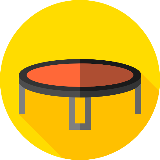 trampoline Flat Circular Flat icoon