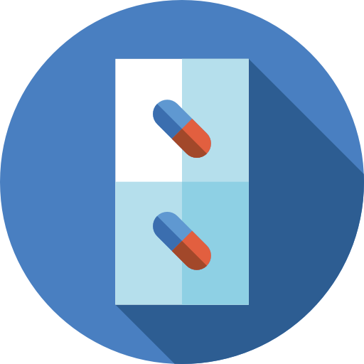 Pills Flat Circular Flat icon