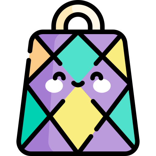 bolsa de regalo Kawaii Lineal color icono