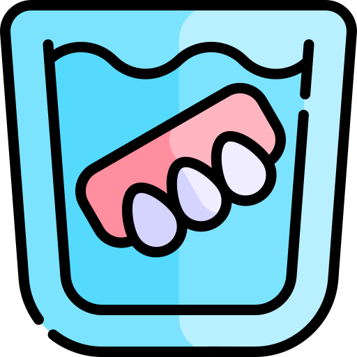 Зубные протезы Kawaii Lineal color иконка