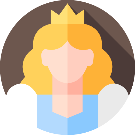 принцесса Flat Circular Flat иконка