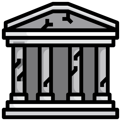 Греческий храм Generic Outline Color иконка
