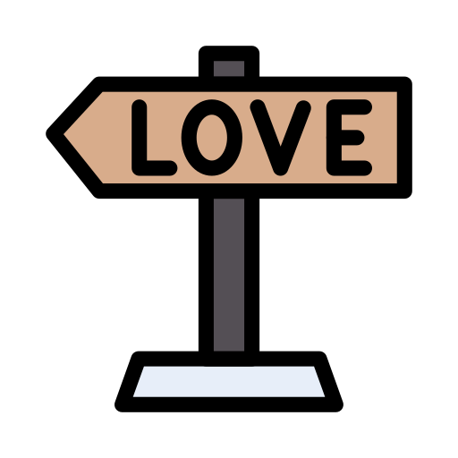 miłość Vector Stall Lineal Color ikona
