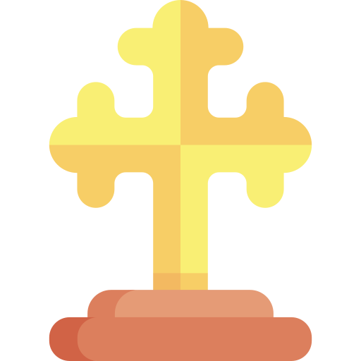 cristianesimo Kawaii Flat icona