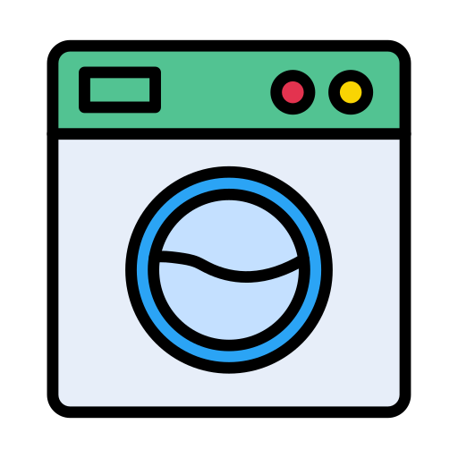 máquina de lavar Vector Stall Lineal Color Ícone