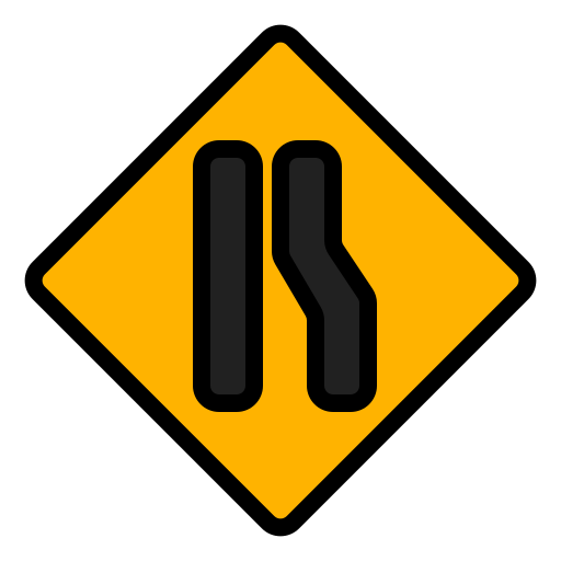 Narrow road Generic Outline Color icon
