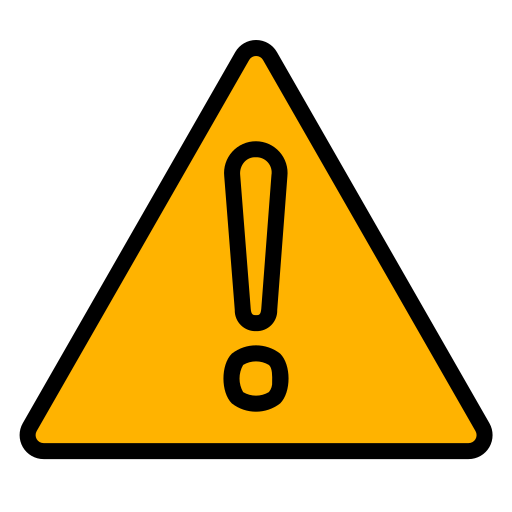 señal de advertencia Generic Outline Color icono