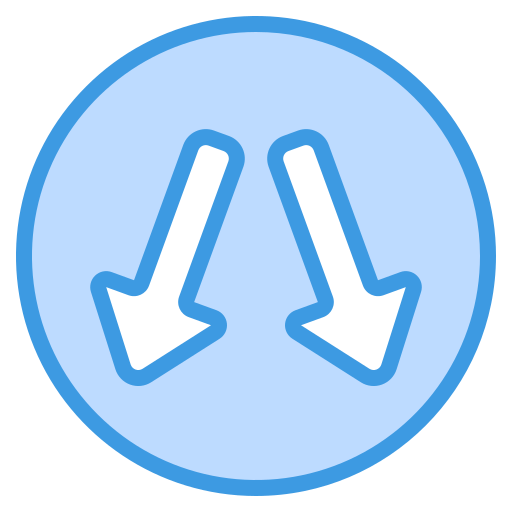 Left right Generic Blue icon