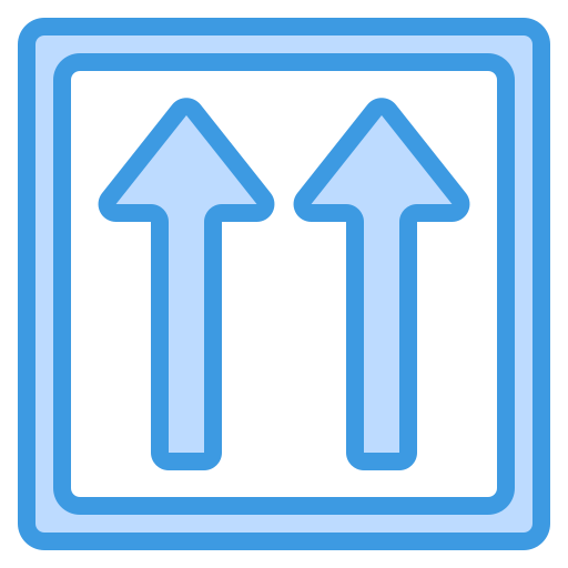 일방 통행 Generic Blue icon