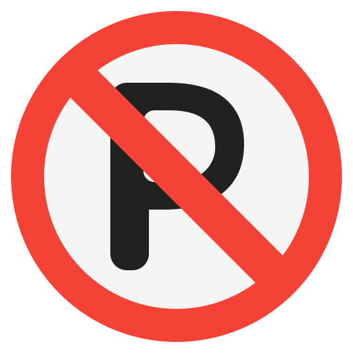 niet parkeren Generic Flat icoon