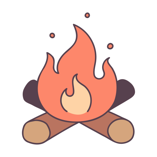 lagerfeuer Generic Thin Outline Color icon
