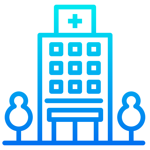 Hospital srip Gradient icon