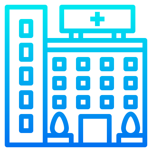 Hospital srip Gradient icon