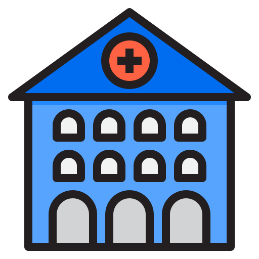 szpital srip Lineal Color ikona