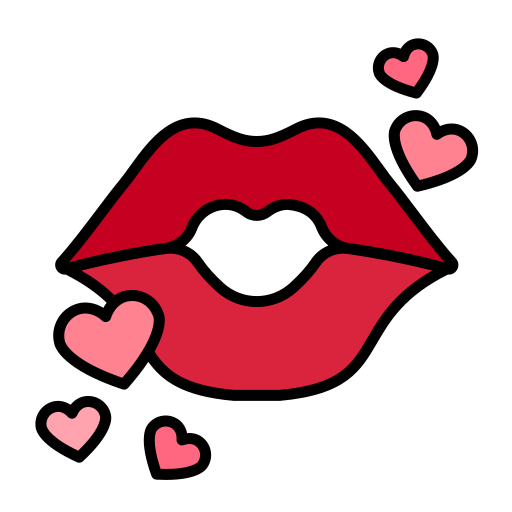 Kiss Generic Outline Color icon