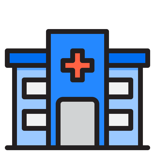 Hospital srip Lineal Color icon