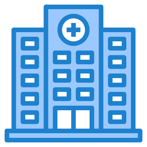 Hospital srip Blue icon