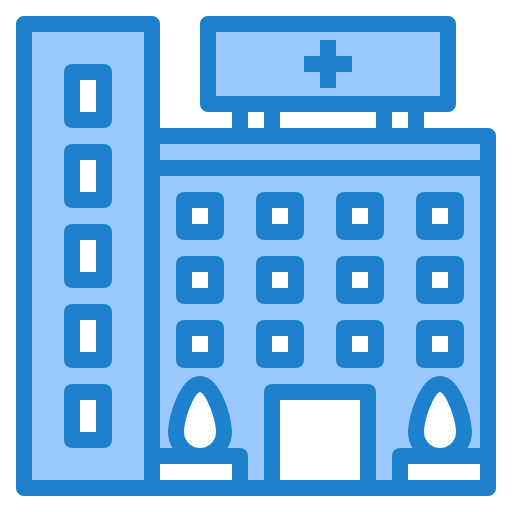 Hospital srip Blue icon