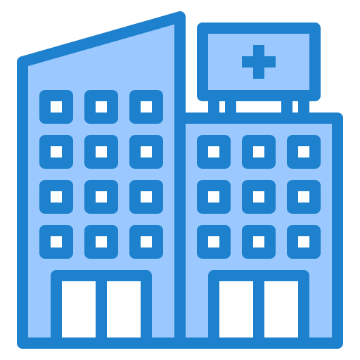 Hospital srip Blue icon