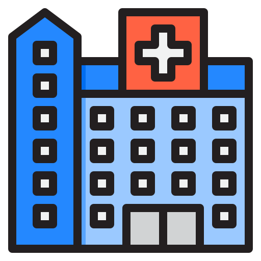 Больница srip Lineal Color иконка