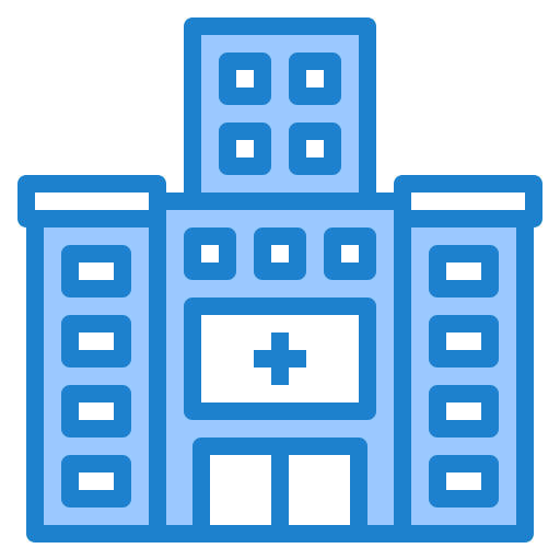 Hospital srip Blue icon