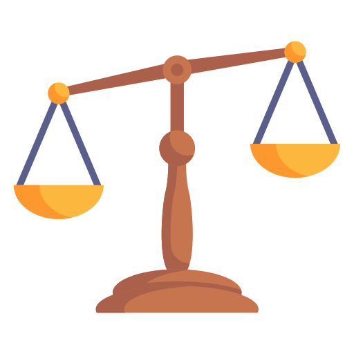 scala della giustizia Generic Flat icona