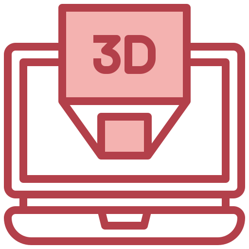 exibição 3d Surang Red Ícone