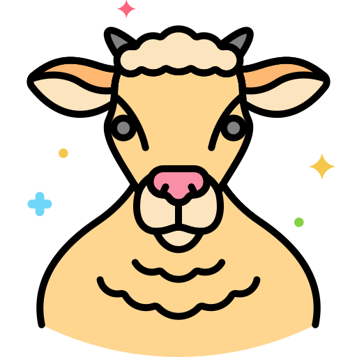 Goat Flaticons Lineal Color icon