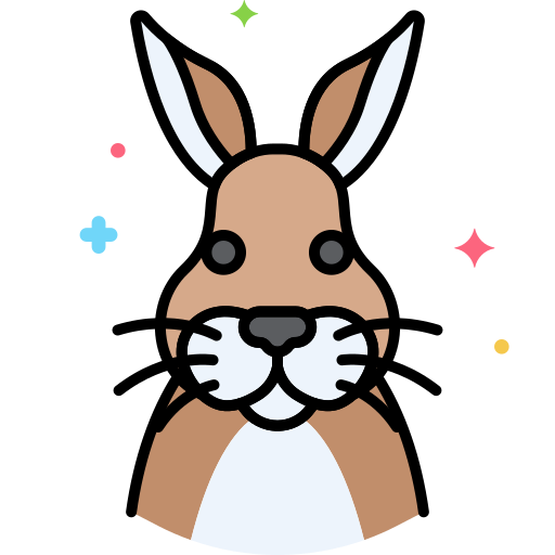 konijn Flaticons Lineal Color icoon